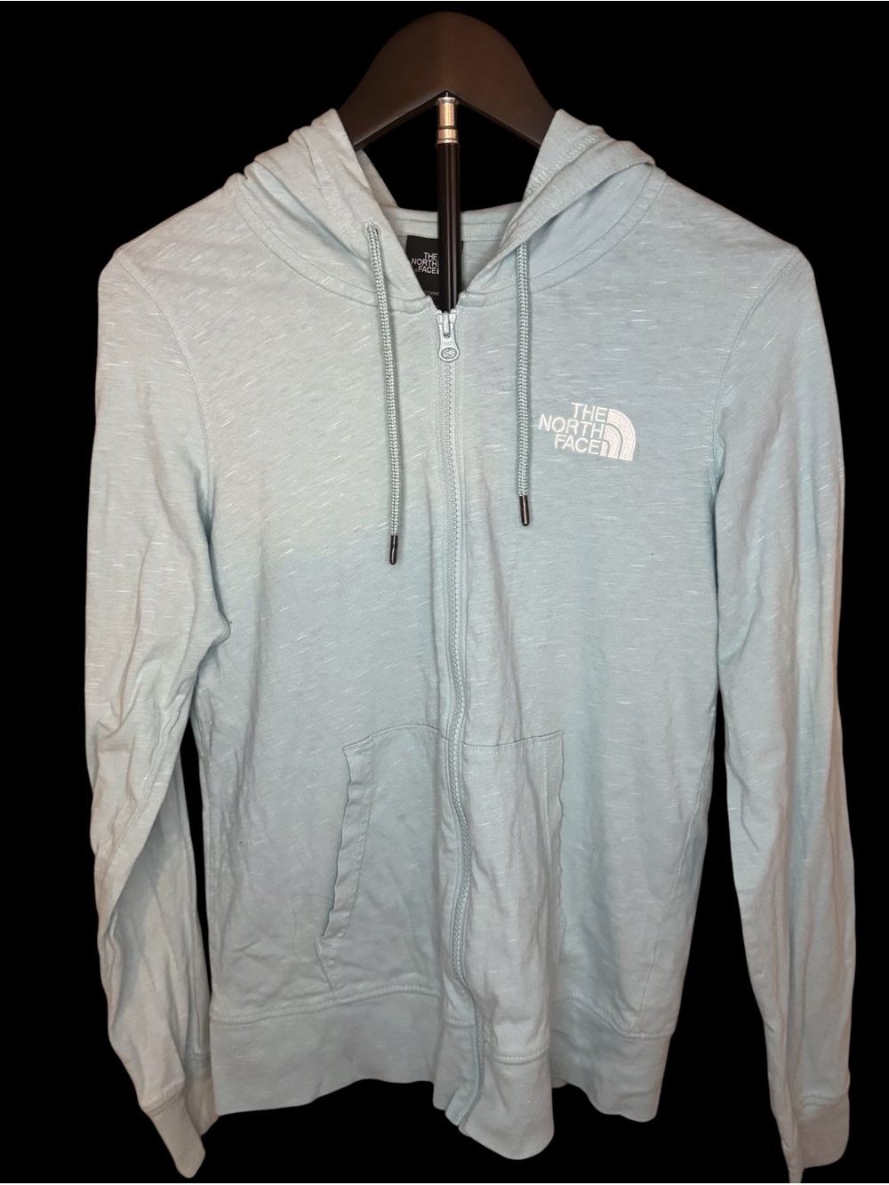 The North Face Women’s Pale Blue Full-Zip Hoodie